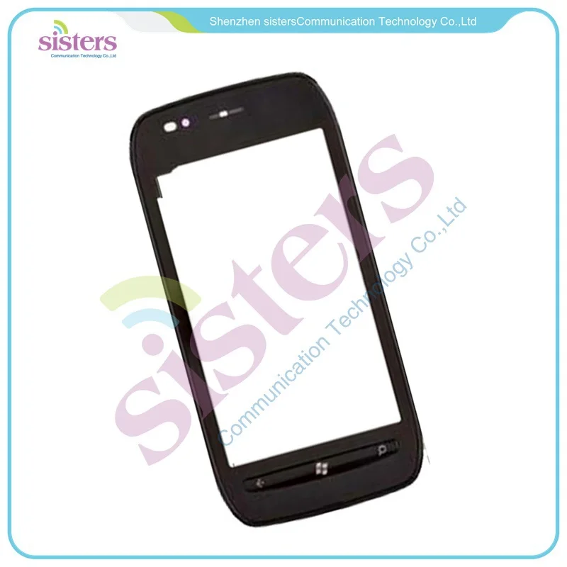 

1PCS/lot Wholesale High Qualit Touch Screen Digitizer with frame for Nokia Lumia 710 N710 Free Shipping