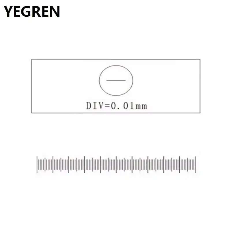 0 01 Mm Stage Micrometer Glass Slide Reticle Measuring Calibration Ruler Div 0 01mm For Biological Microscope Total 1mm Microscope Parts Accessories Aliexpress