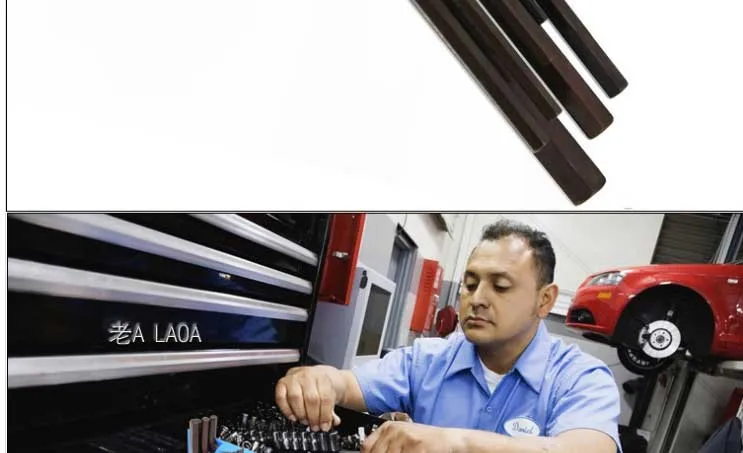 LAOA S2 material 9pcs prolong flat head hexagonal wrench set chave catraca Socket wrench universal wrenches 1.5-1.0mm