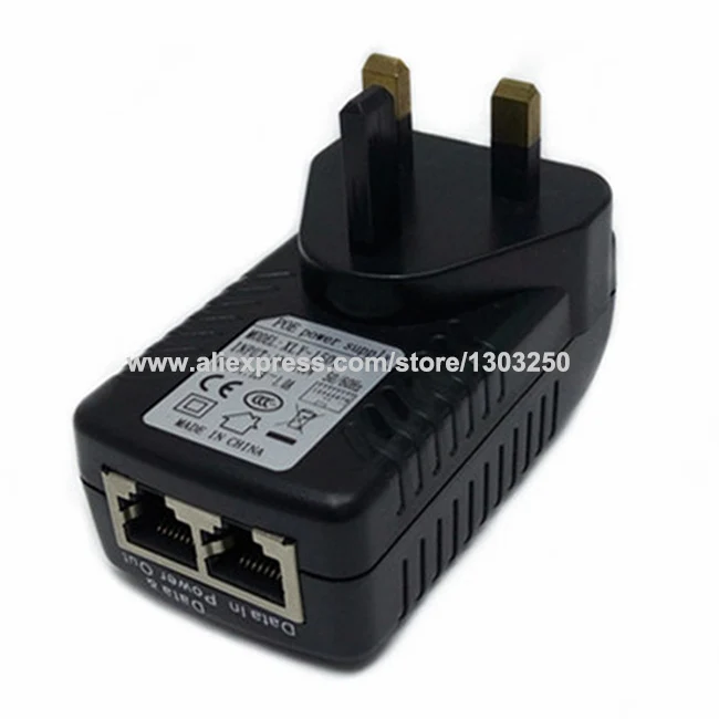 Высокое качество 50 шт. DC 24 В 1A дюбеля Инжектор адаптера Ethernet IP телефона/Камера