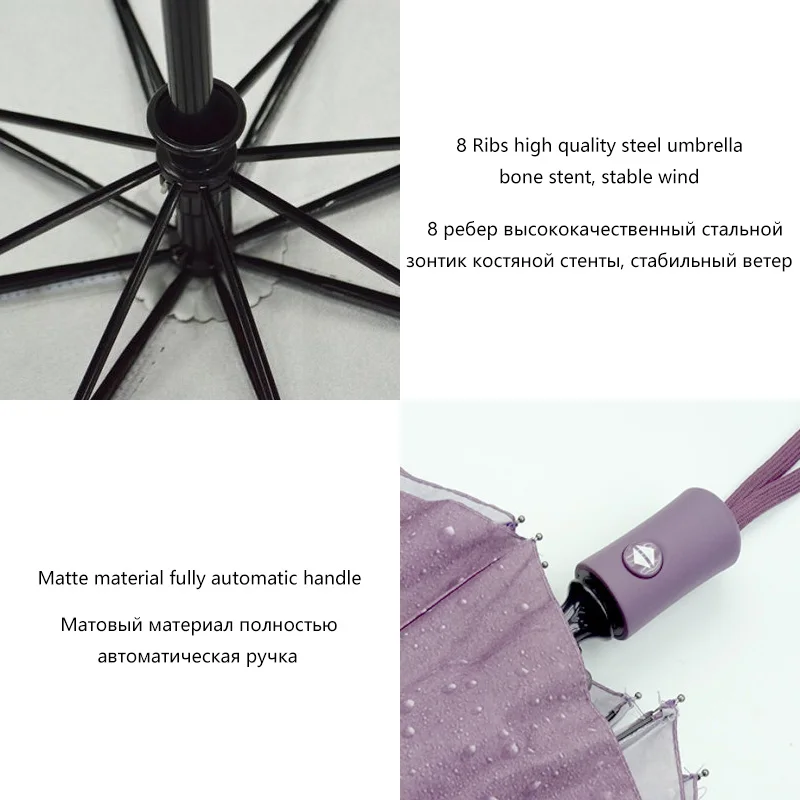 Креативный узор в форме капель дождя зонтик женский модный автоматический складной солнечный зонт цена женский зонтик