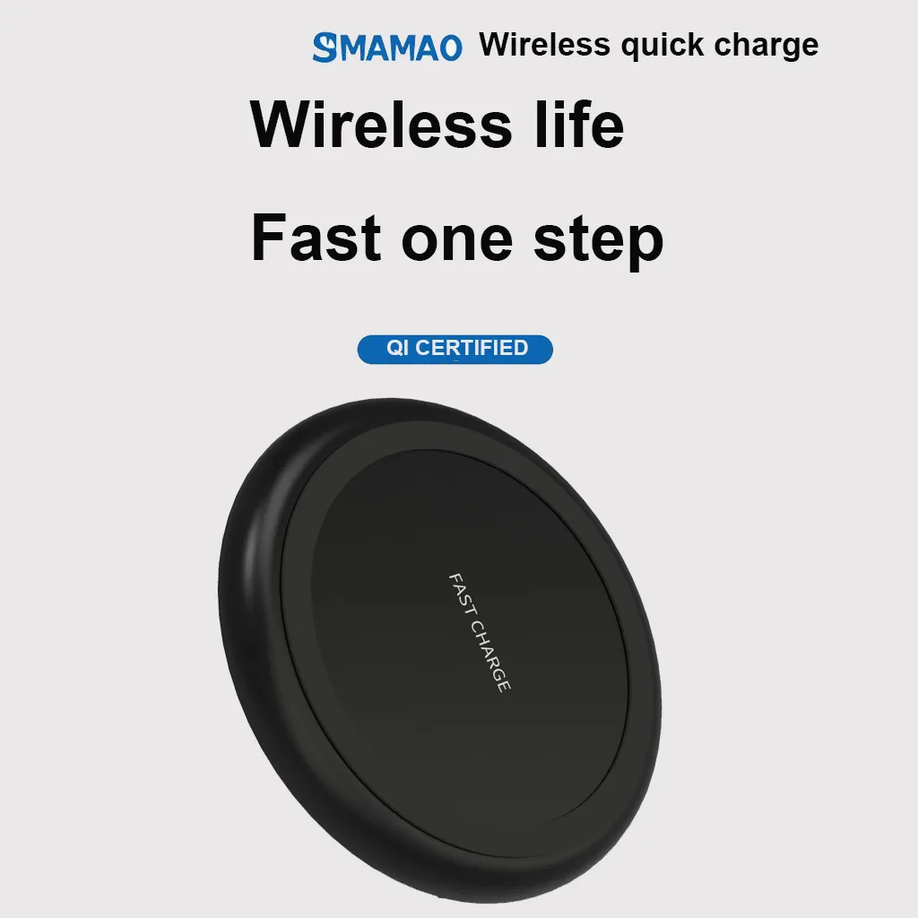 Беспроводное зарядное устройство Qi быстрая зарядка 7 5w10w для телефонов Samsung