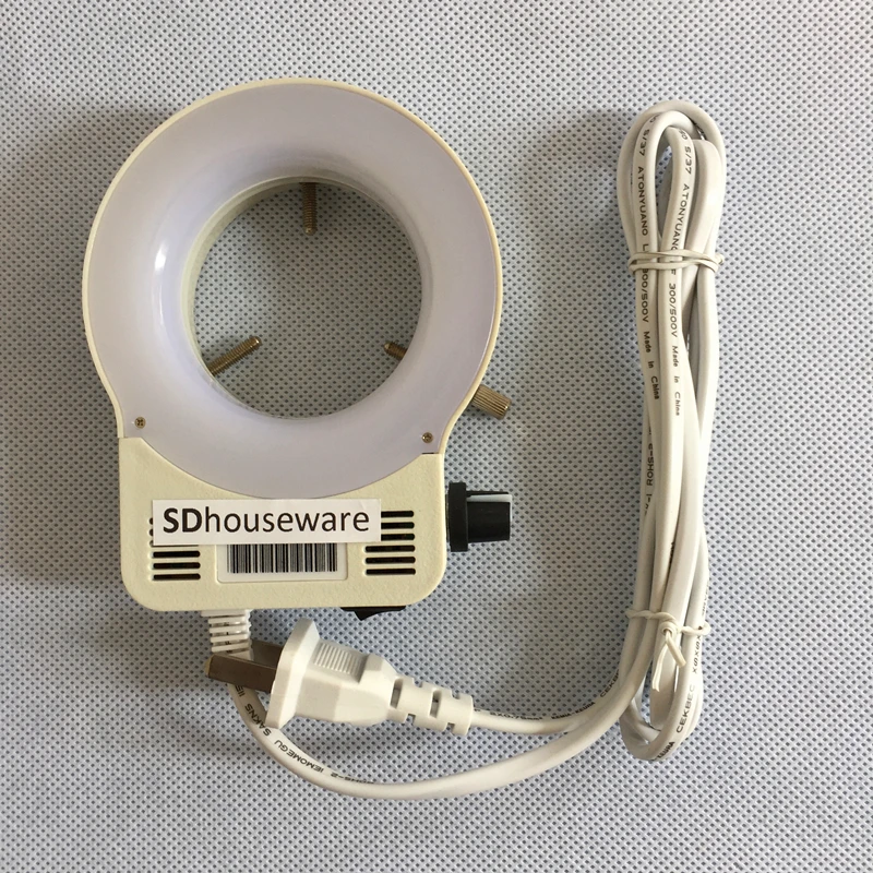 Ring Light 60 mm Aperture LED Warm White Lights Adjustable Brightness Microscope Source Low Heat Long Life Industrial Lamp | Освещение