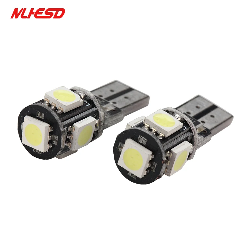 10X T10 5SMD CANBUS 5050 SMD W5W 194 светодиодсветодиодный автомобисветильник лампа без ошибок