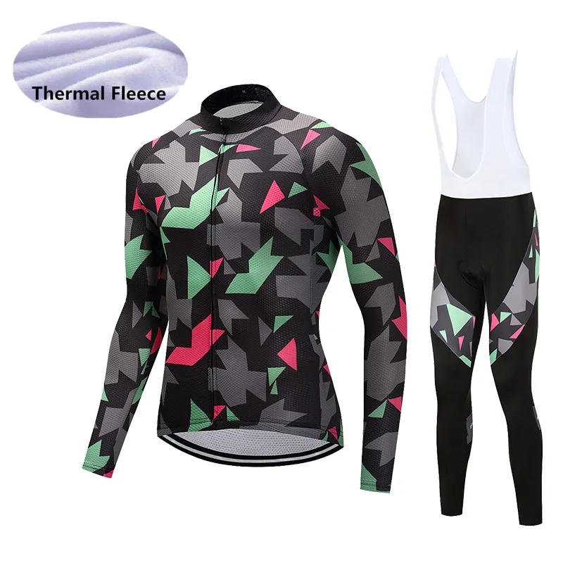 

Winter Thermal Cycling Clothing Long Sleeve Warm for Ciclismo Ropa Hombre Invierno Men Bicycle Clothes Cycling Pants Set