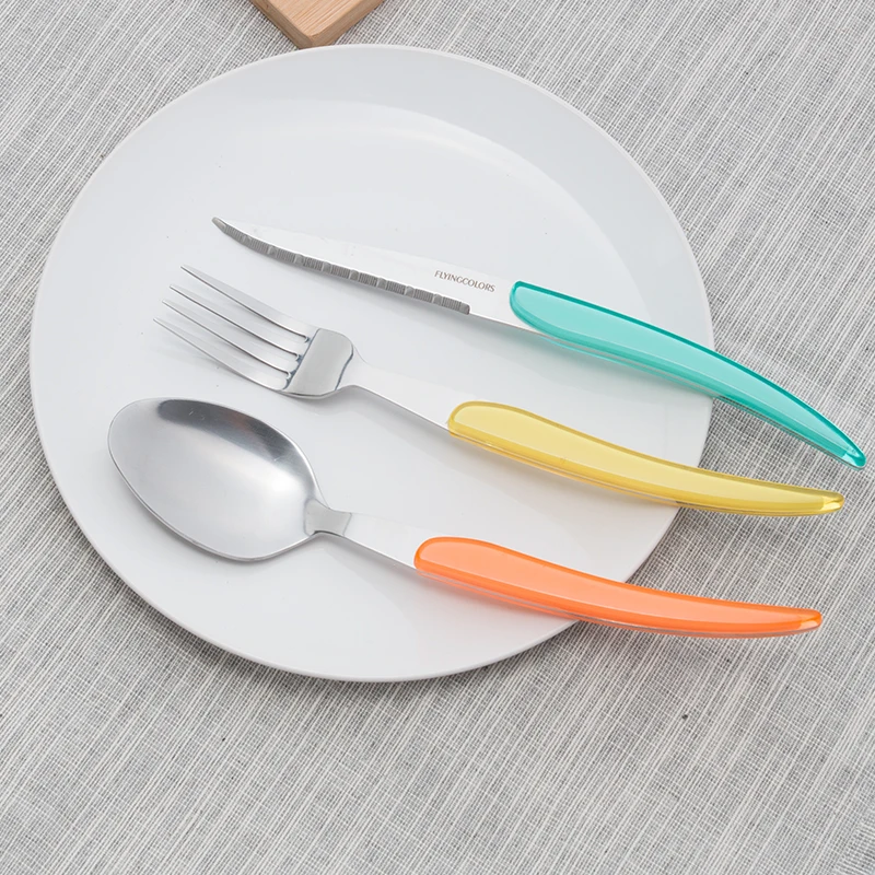 rainbow dinnerware set  (6)