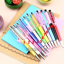 Высокое качество письма канцелярские модные Хрустальная шариковая ручка роликовые шариковые ручки с 0,7 мм для подарка