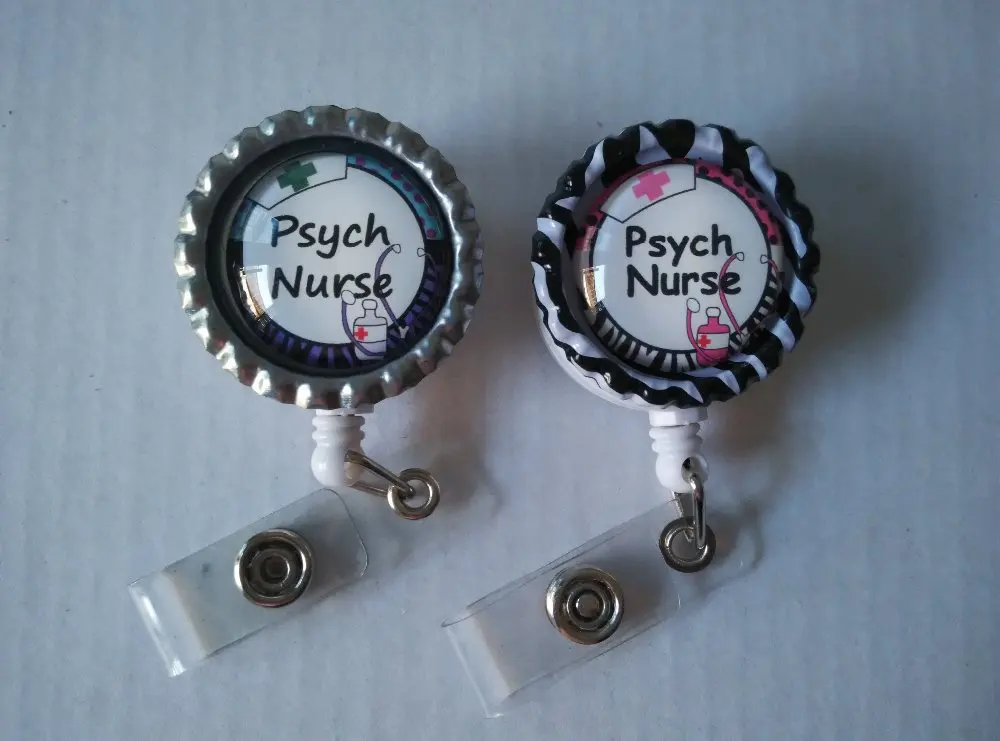 

Psych Nurse Retractable ID Badge Reel 10 pcs/lot