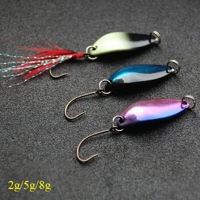 

hot sale 10pcs/lot 2g/3g/5g/8g trout lures fishing spoon lure metal VIB hard bait fishing spinner
