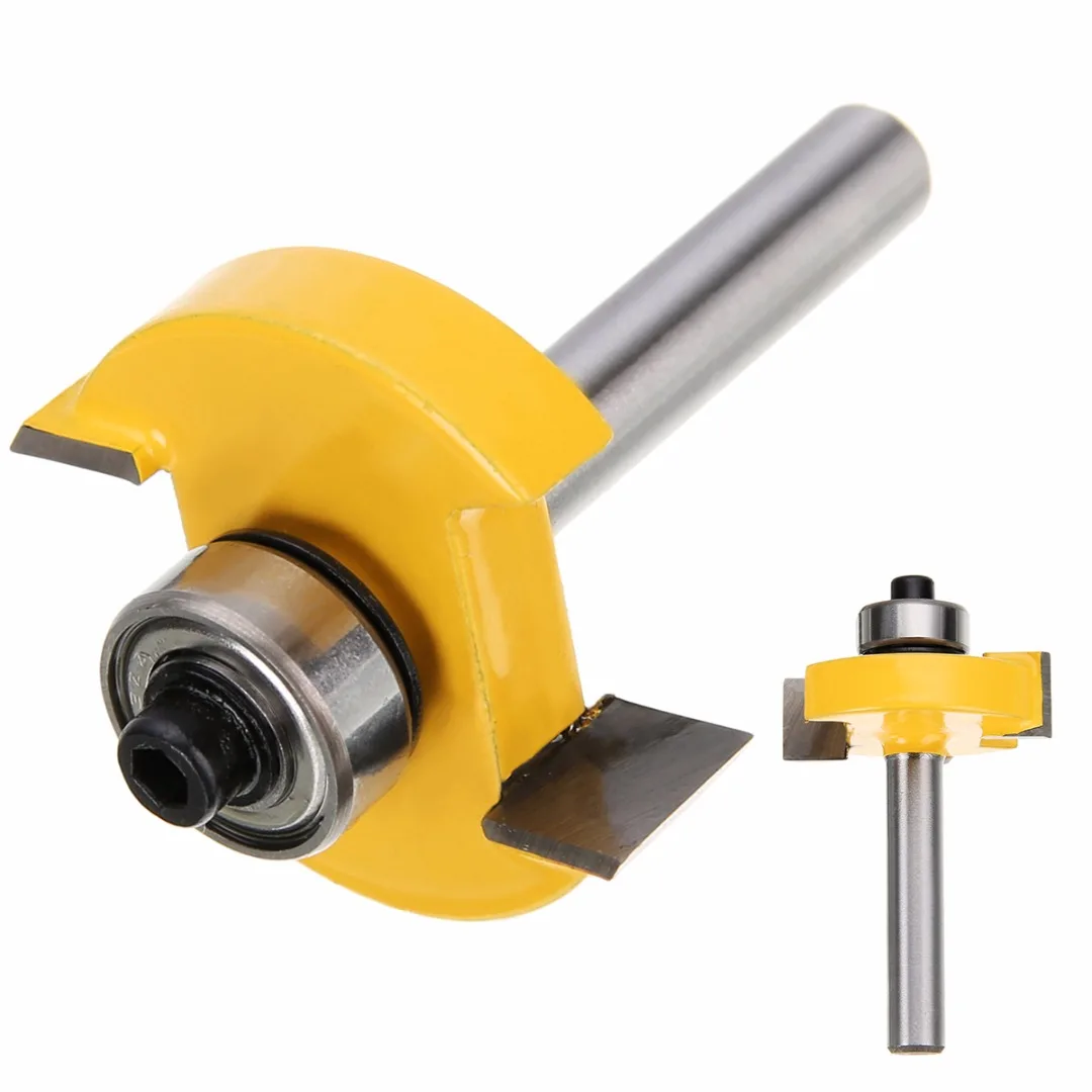High Quality 3/8" T-slot Slotting & Rabbeting Router Bit 1/4" Shank For Woodworking Cutter Tool