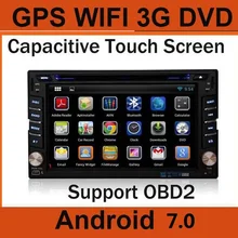 Автомобильный ПК Двойной Два 2 din Android автомобильный dvd Универсальный плеер gps+ Wifi+ радио+ стерео+ емкостный сенсорный экран+ 3g, автомобильный аудио видео