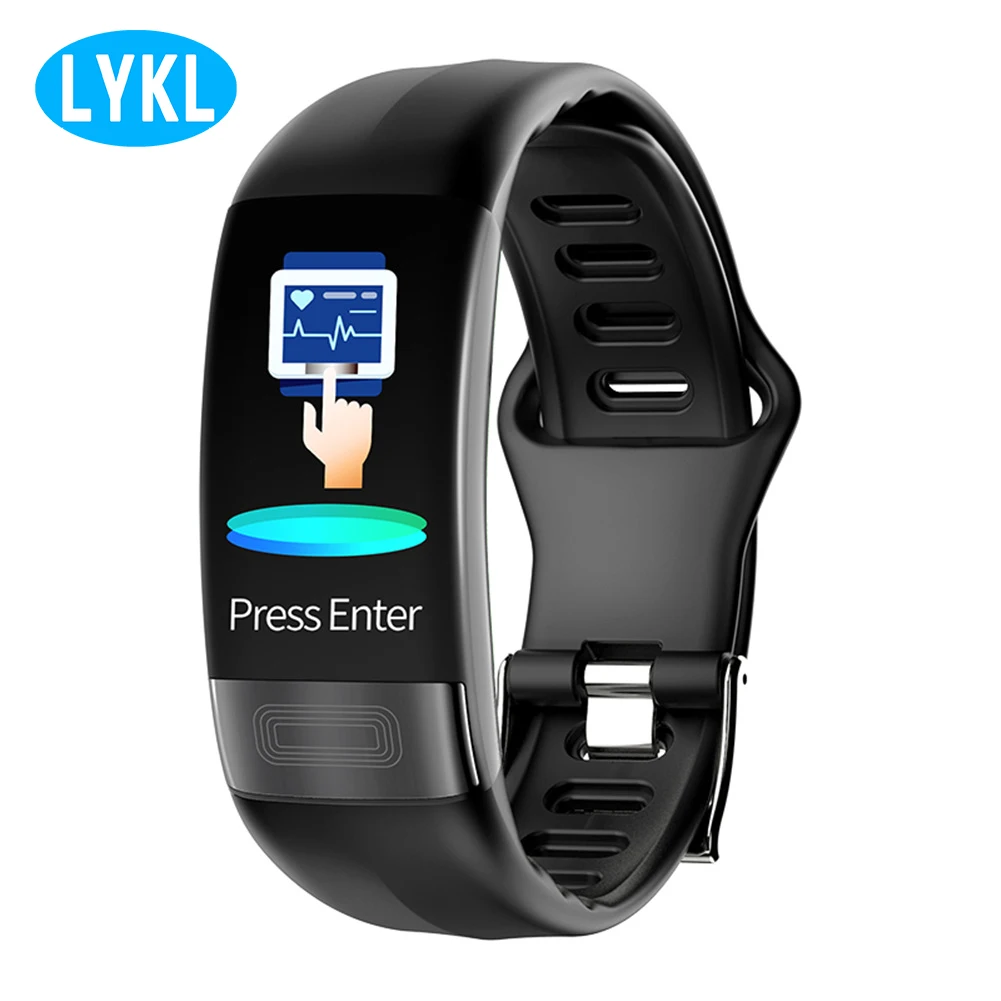 

Sports smart watch P11 blood pressure wristband IP67 waterproof heart rate monitor PPG ECG activity fitness tracker bracelet