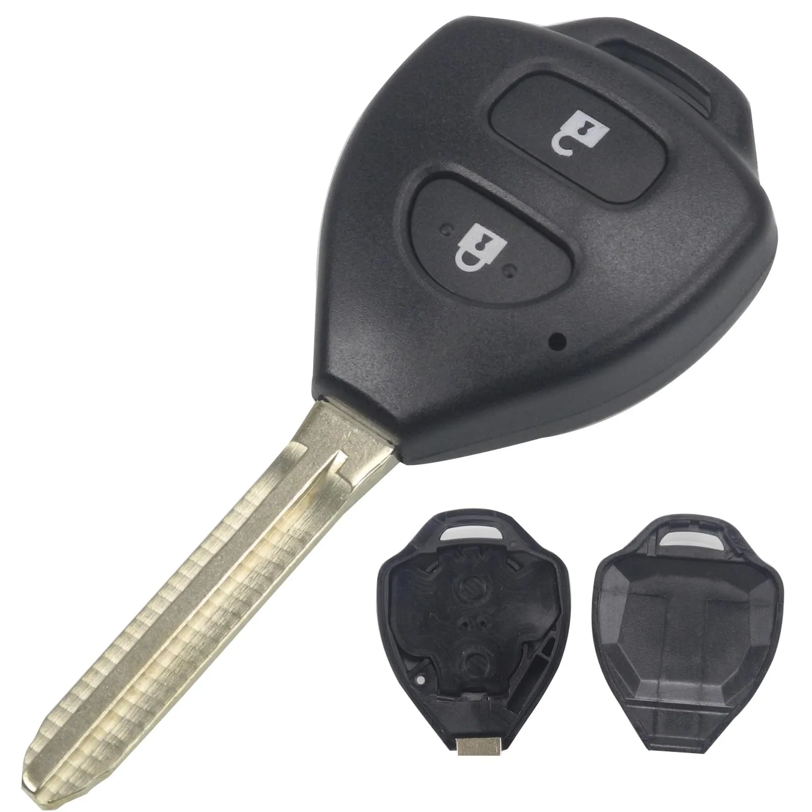 15 шт. 2 кнопки пустая головка ключа для Toyota Corolla RAV4 Hilux Vitz Aqua Camry дистанционный