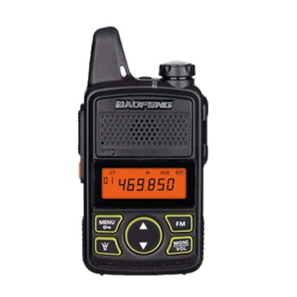 BAOFENG BF-T1 мини иди и болтай Walkie Talkie UHF 400-470 МГц Портативный T1 двухстороннее Любительское радио Амадор Micro USB трансивер