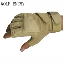 Hell Usa тактические перчатки для спецназа, мужские Противоскользящие перчатки на полпальца