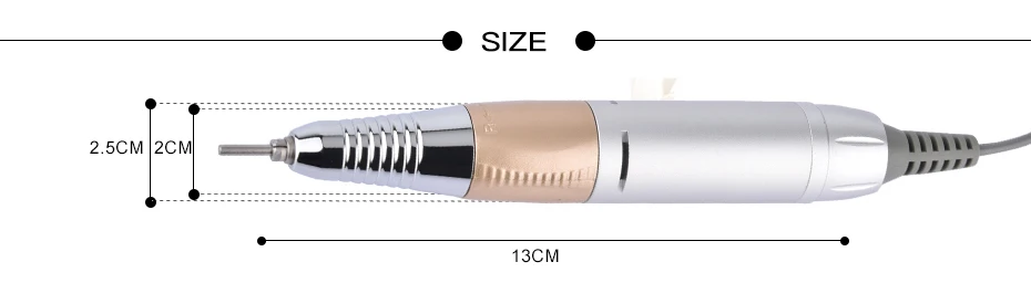 Electric Nail Drill Pen Handpiece Manicure Machine Replacement Handle Pedicure Accessories Nail Art Tool Polish Sanding File Pen (4)