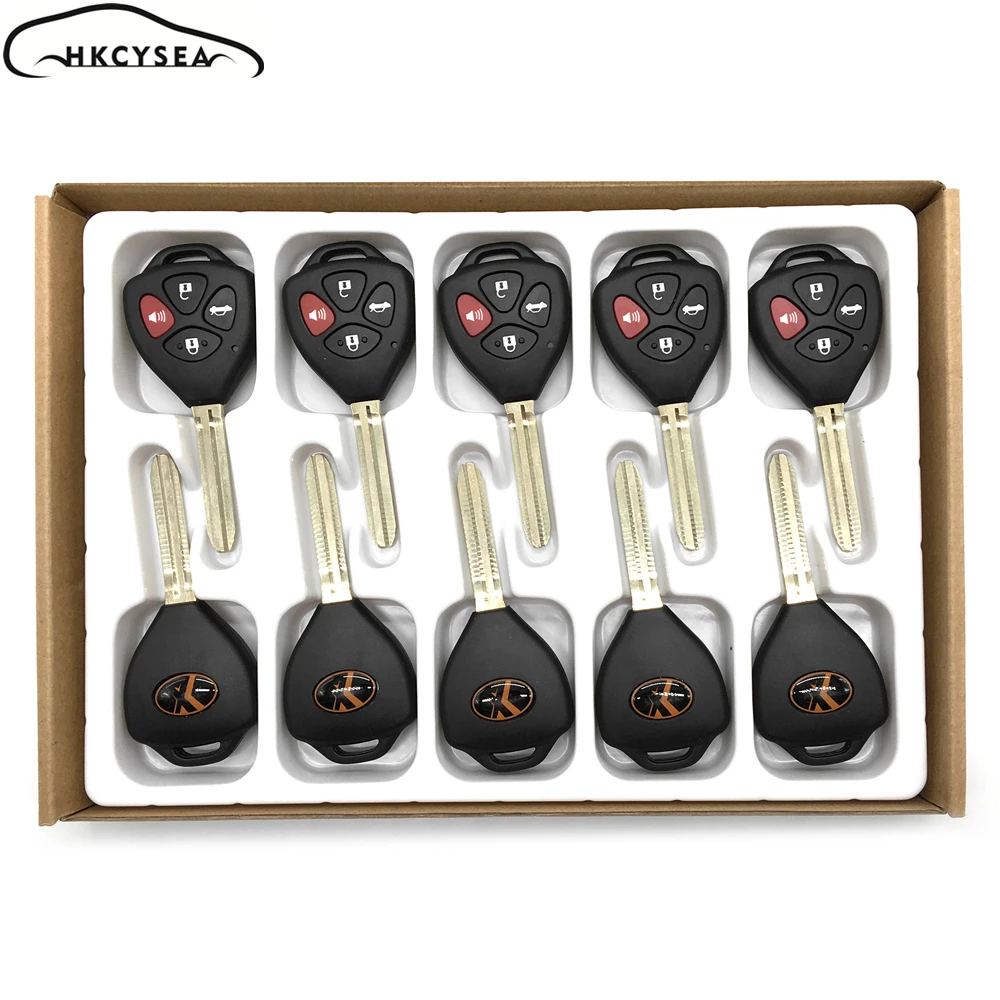 

HKCYSEA English Version Universal Remote Key Fob 2 3 4 5 Button for Toyota Style for Xhorse VVDI Mini VVDI2 Key Tool