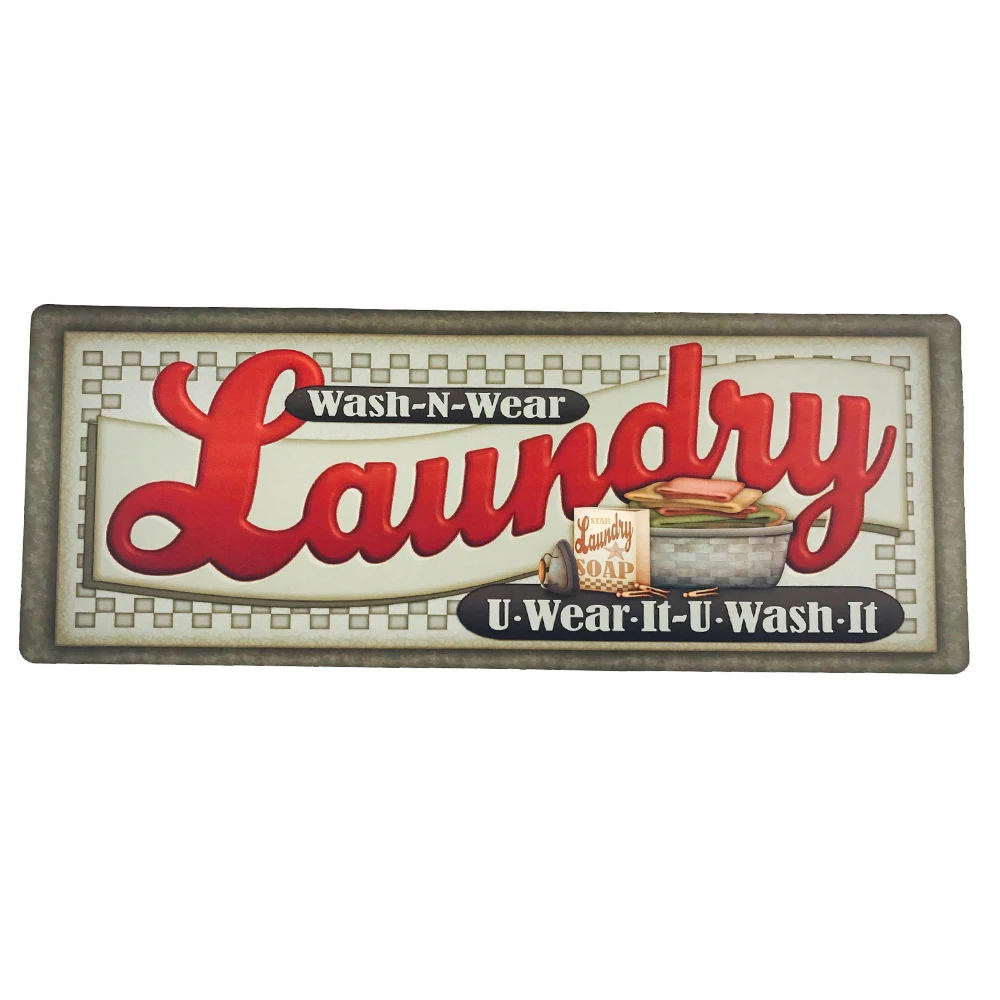 

52x122cm Natural Rubber Printed Anti Fatigue Rug and Carpets for Hallway/Kitchen/Laundry Room Waterproof Rugs Non Slip Doormats