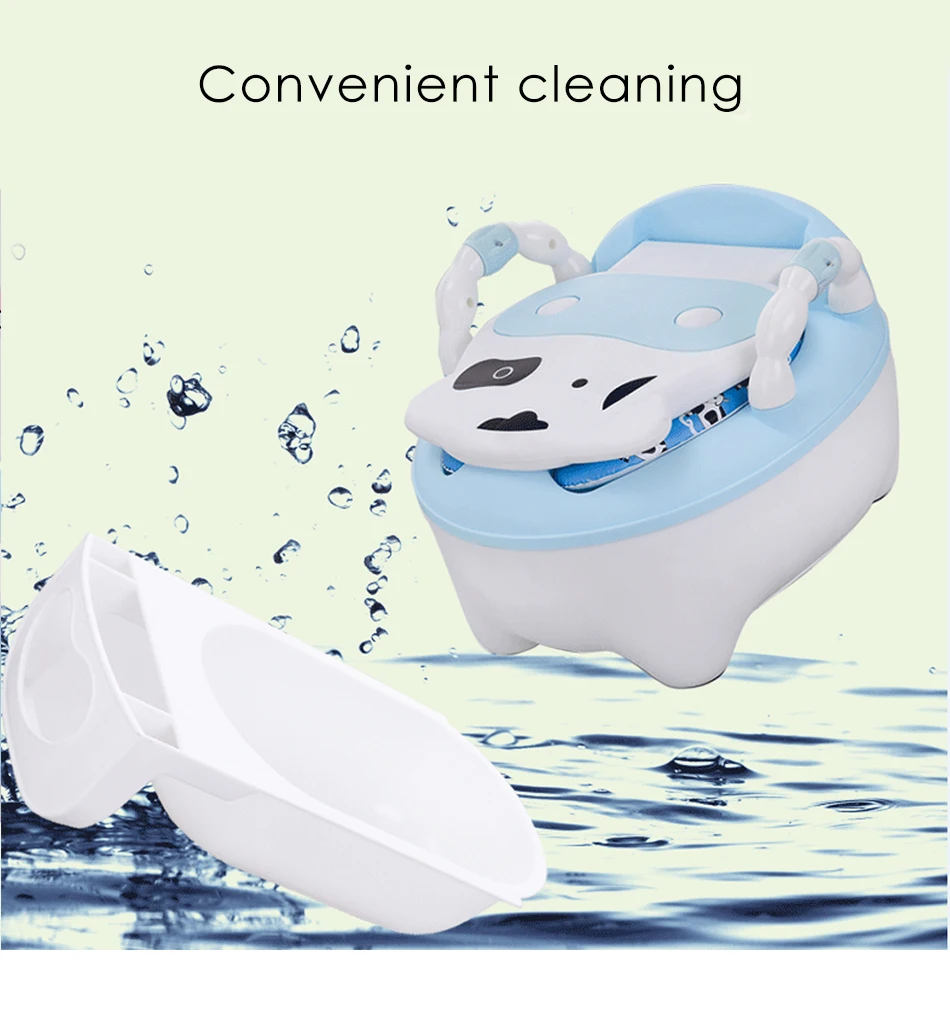 Baby Potty Training Seat Children's Potty Baby Toilet Cartoon Panda Kids Toilet Trainer Bedpan Portable Urinal Backrest Pot