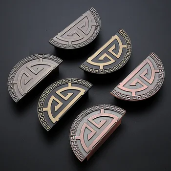 

JD 1Pair Chinese Antique Handle Green Bronze Semi-circular Handle Wine Cabinet Cabinet Wardrobe Door Handle Furniture Hardware