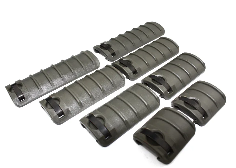 8 قطعة/المجموعة kac فرسان handguard لوحة 20 ملليمتر picatinny/ويفر السكك الحديدية الغلاف أسود/de/fg الشحن المجاني