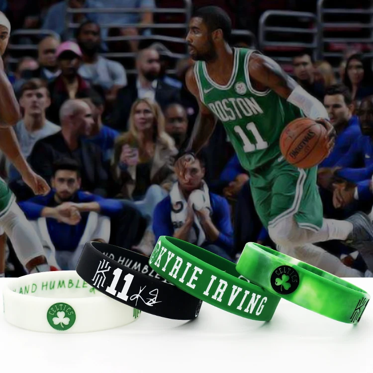 

4pcs/set Basketball Bulls Celtics Kyrie Irving Leonard Silicone Wristbands for Sport Baskerball Superstar Silicone Bracelets