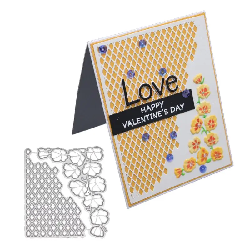 

Flower Background Metal Cutting Dies Stencil DIY Scrapbooking Album Stamp Paper Card Embossing Craft Decor