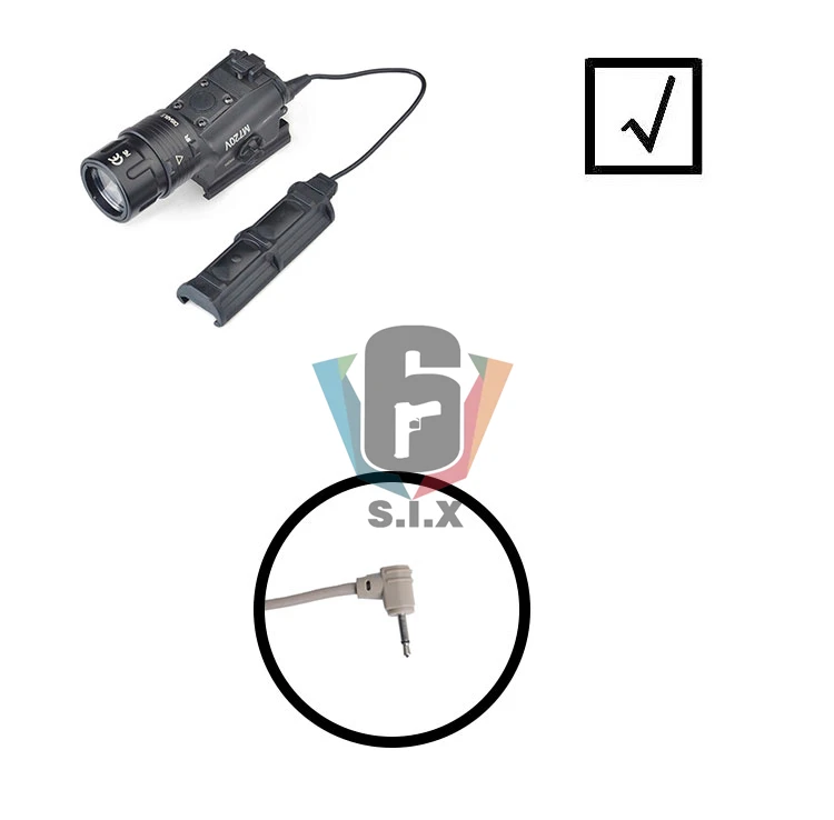 Interruptor de Pressão Botão para Peq Tático Softair Surfire Interruptor Aumentada M3x Luz Dbal-a2 16a an - Peq 9 Cheap Luzes de armas