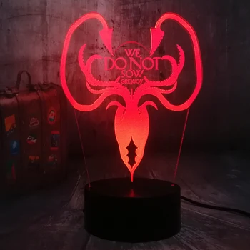 

Game of Thrones House Greyjoy A Song of Ice and Fire 3D LED Night Light Table Lamp Bedroom Decor Child Boy Toys Christmas Gift
