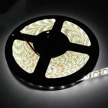 

16.4FT 5050SMD LED Strip 4500K 5M 300LEDS Flexible Light NON-Waterproof 60LED/M 12V Nature White Home decor+RF Dimmer+Adapter