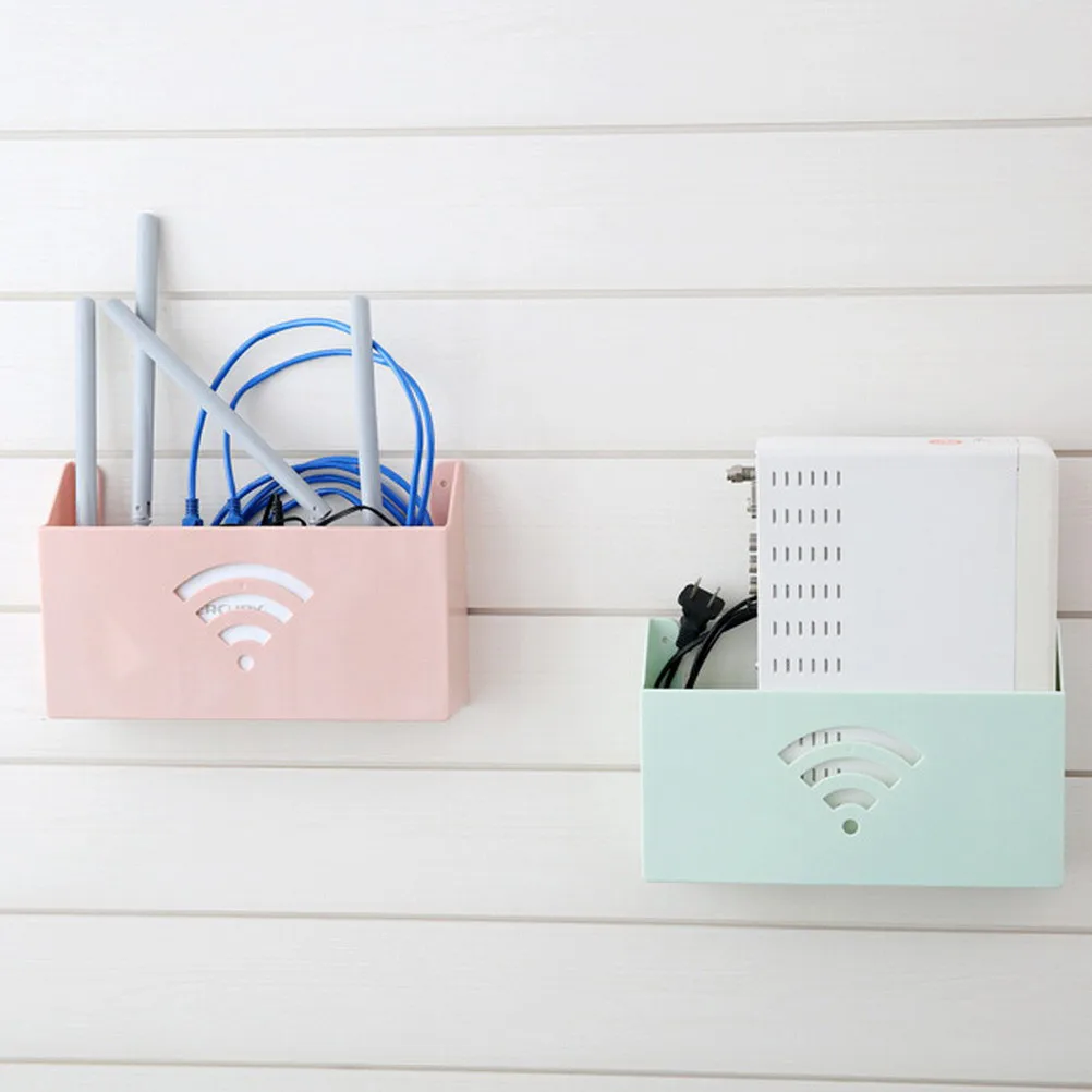 

Multi-function Walls Hanging Storage Boxes Magazine Router Storage Boxes Book Storage Holder Debris Bedroom Living Organizer