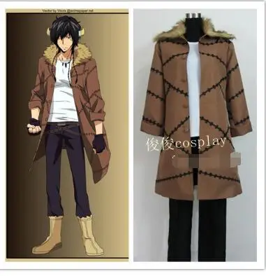 

Hot Anime Katekyo Hitman Reborn Cosplay Costumes Ranbo After 20 Years Cosplay Suit Full Set Coat+Shirt+Pants+Gloves+Belt