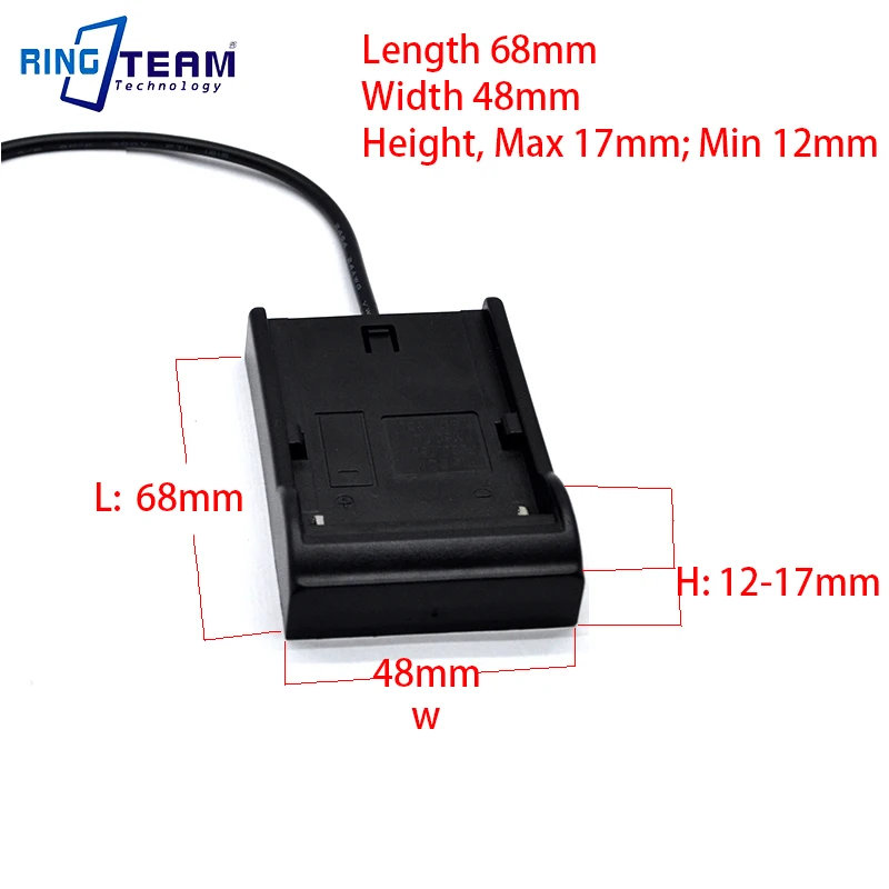 7,6 V LPE6 LP-E6 крепление для аккумулятора для док-станции держатель адаптер пластина с блоком питания постоянного тока для 5,5*2,5 мм разъем