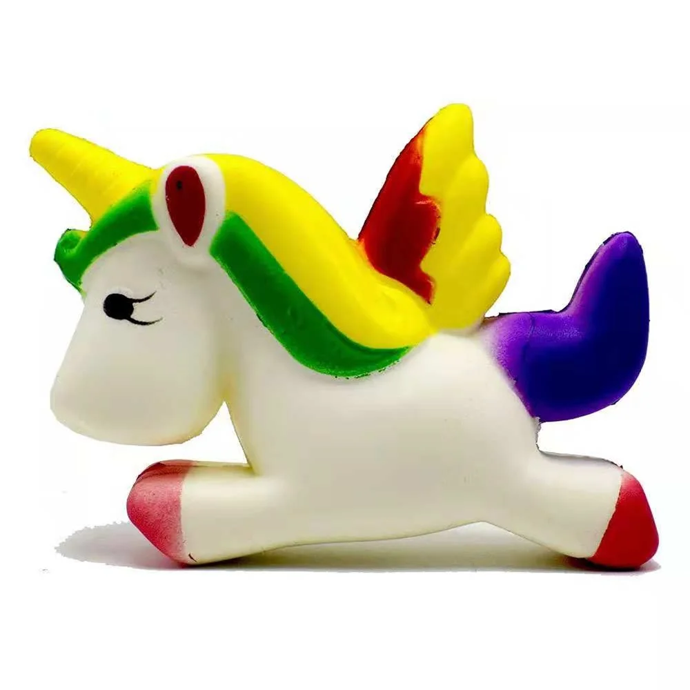 Cute Squishy Unicorn Squeeze Stress Relief Toy ,Slow Rising Kid Toys,Beautiful Bag Decor Gift For Christmas