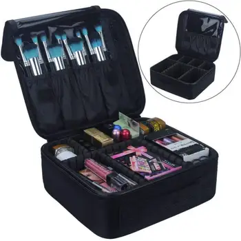 

Travel Makeup Case Professional Cosmetic Makeup Bag Organizer Makeup Boxes With Compartments