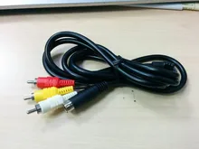 New nickel Plated SAV RCA Video Audio Composite Cable for Sega Saturn S-Video AV
