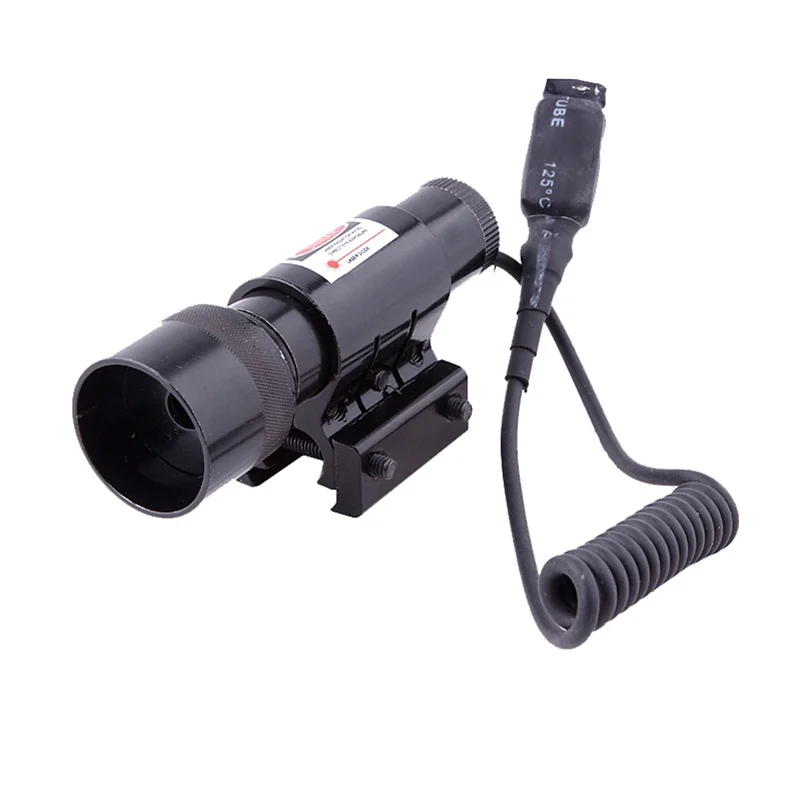 

20mm Trail 8 cm Length Mini Tactical red dot Red Laser Sight Tail Switch Scope Pistol with Lengthen Rat Tail Hunting Optics