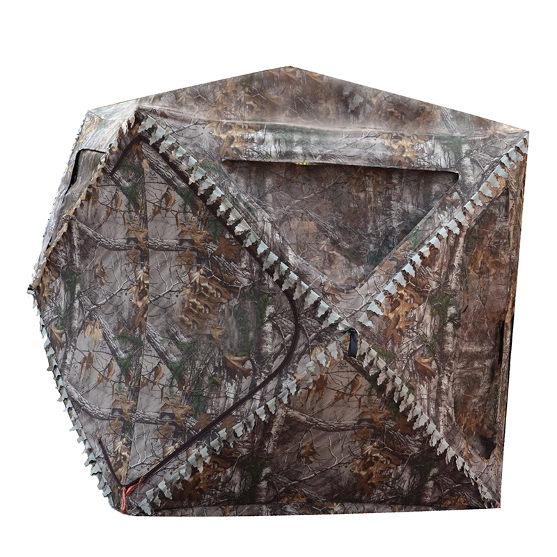 

Pop-up Portable 2 Person Ground Hunting Blind, Camo Polyester Hunting Tent