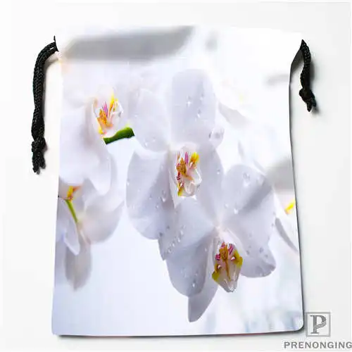 

Custom Printing pink-flowers@1Drawstring Shopping Bags Travel Storage Pouch Swim Hiking Toy Bag Unisex Multi Size18-12-31-167