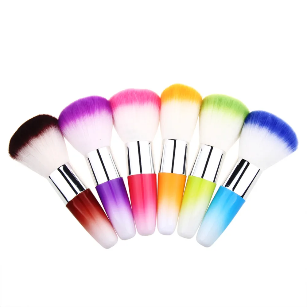 1 pc Pro Beauty Blusher Brush Foundation Face Eye Powder Cosmetic Makeup Brush Sweet candy color