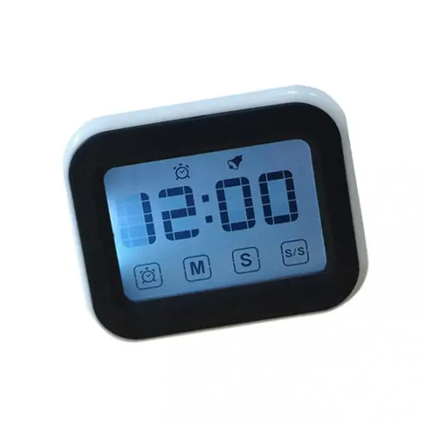 Minutes/Sec/Hour Kitchen Timer Cooking Analog Count Alarm Clock,Battery Power, Quartz Clock