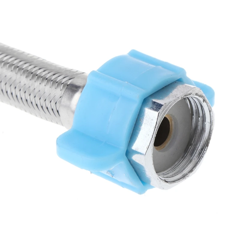 

1 Pc Stainless Steel 304 Weaved Plumbing Hoses Bathroom EPDM Heaters Flexible Connect Pipes With Wrench 1/2" 30 cm