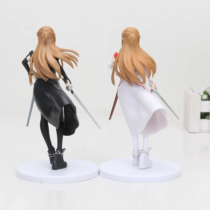 Аниме фигурки SAO yuki Asuna аниме из ПВХ 2 вида цветов онлайн|Игровые и трансформеры| |