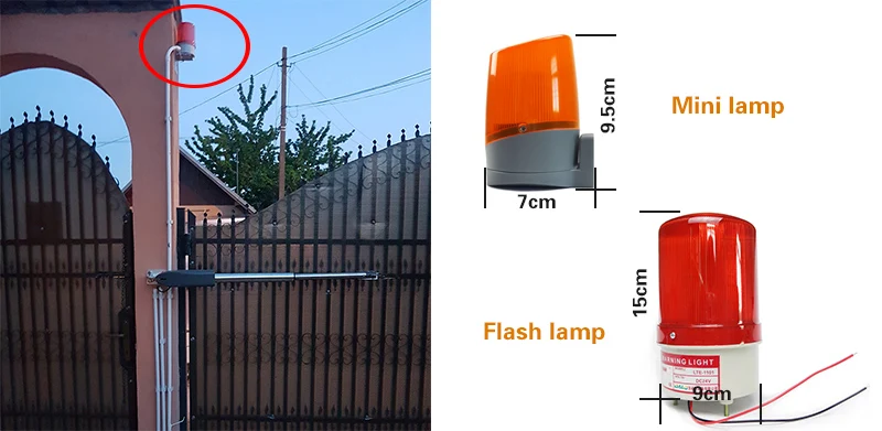 Galo Elétrico Abridor de Porta de Balanço 300 kg Portão do Motor 110/220 v com Controle Remoto Gsm Selecionar por Imagem Conteúdo Rtu5024 Abridor 6 v com controle remoto GSM Selecionar por