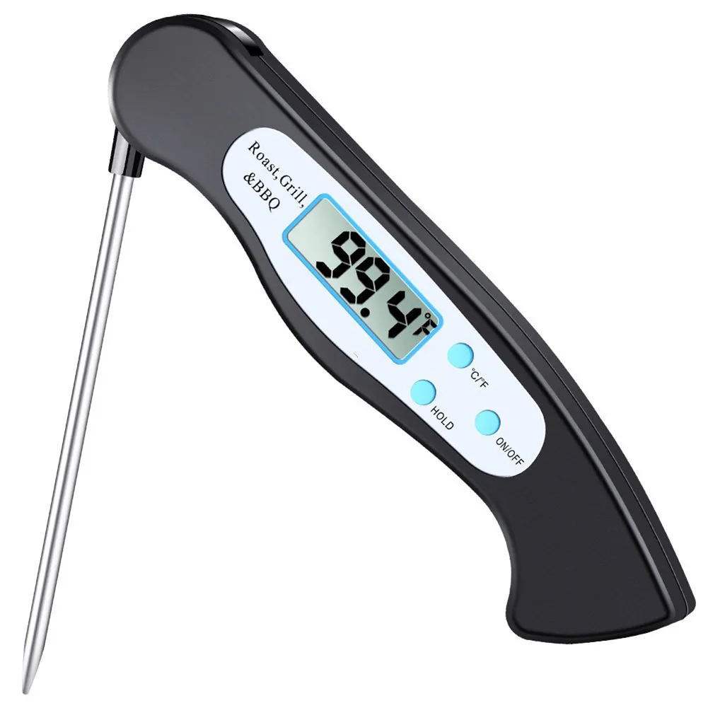 Digital Probe Thermometer Foldable Food BBQ Meat Oven Folding Kitchen Thermometer Cooking Water Oil Tools 30 