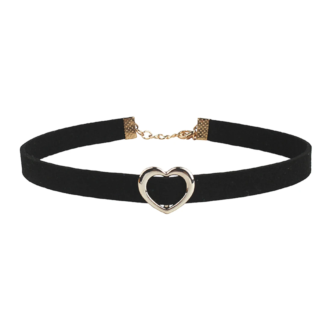 

Fashion Necklaces hot Choker Necklace Punk Leather Neck Chain Collar Heart Love Jewelry Female Neck Clavicle Chain Jewelry gift