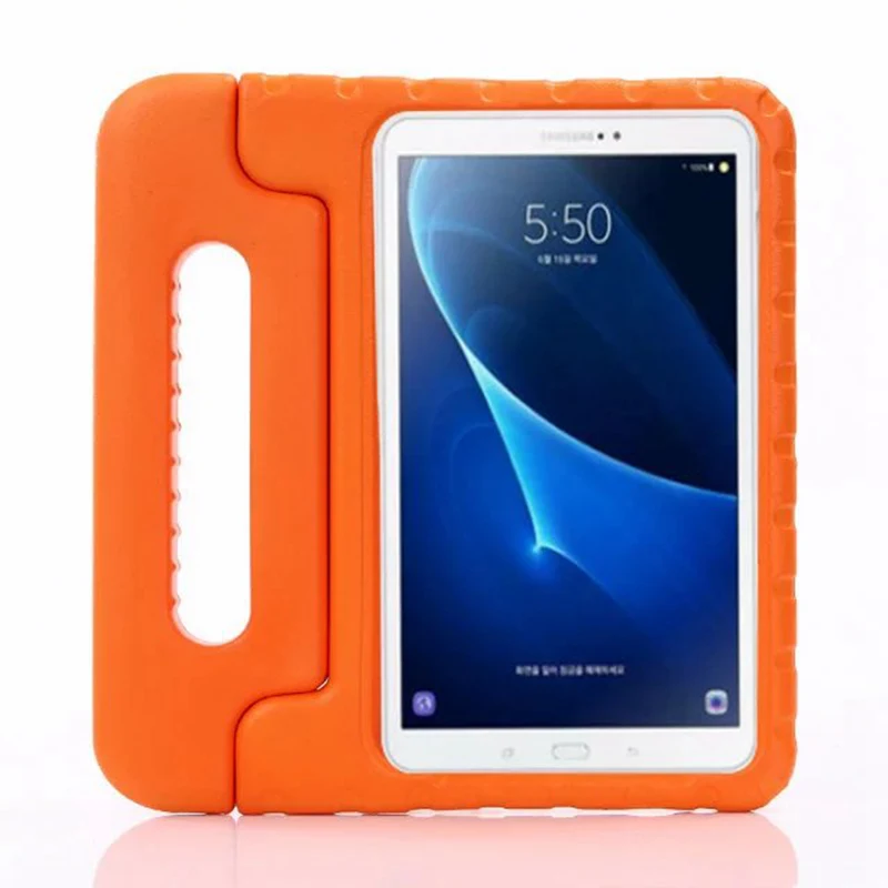 Противоударный детский чехол из пены EVA для samsung Galaxy Tab A A6 10,1 T580 T585 T580N чехол Funda Подставка для планшета - Цвет: orange