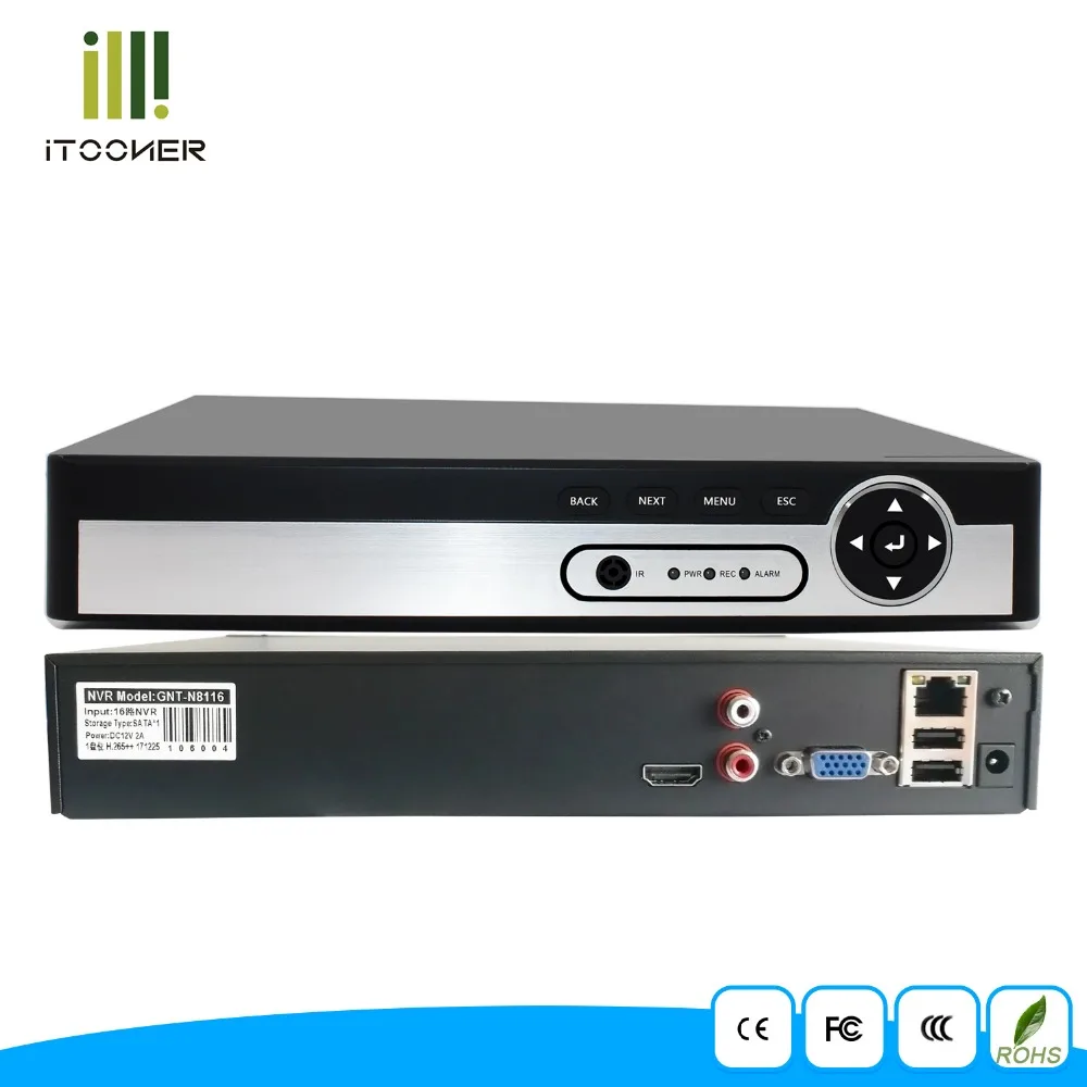 H.265 1080P 16CH NVR сетевой видеорегистратор P2P Onvif для видеонаблюдения IP камера CCTV