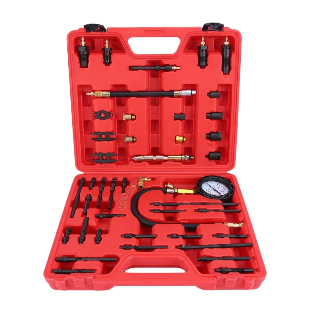 

Universal Fuel Engine Compression Tester Kit Pressure Tester Engine Gauge Kit Compression Presssure Test Meter