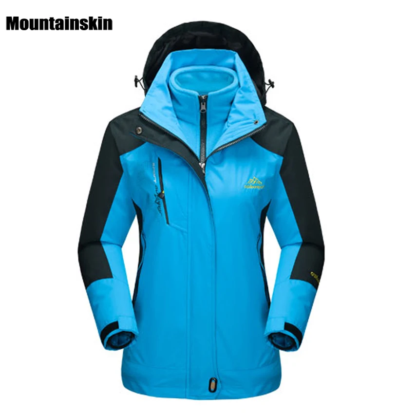 Зимние флисовые куртки Mountainskin 2 шт. водонепроницаемые термостойкие для катания